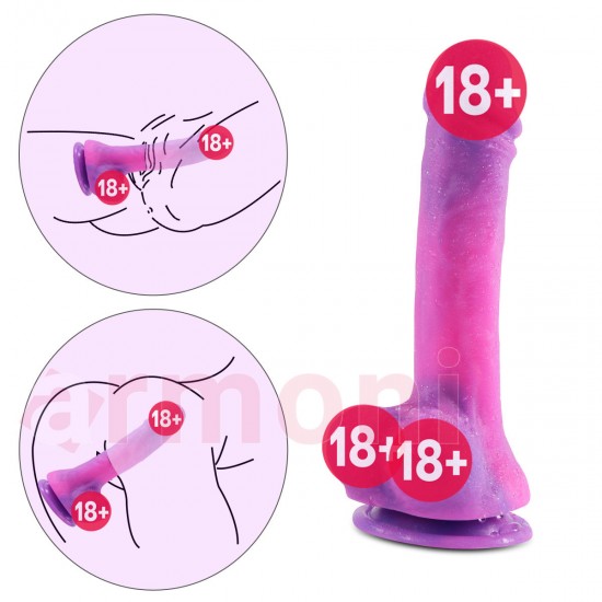 Abel Renkli Mantar Başlı Realistik Penis 15,5cm